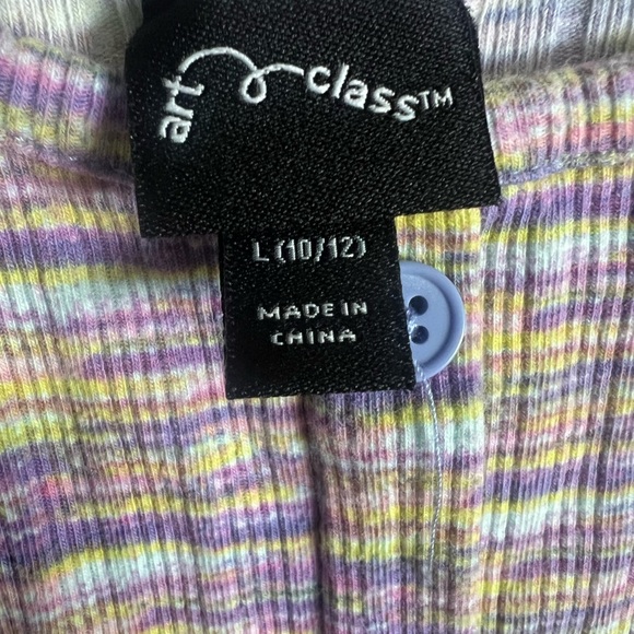 Art Class Purple and Yellow Sleeveless Dress - Picture 3 of 5